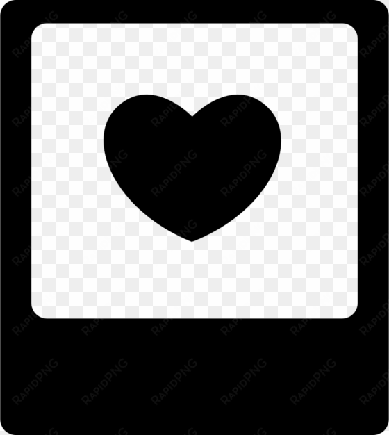 heart in polaroid photo comments - polaroid icon