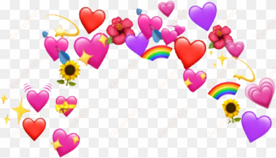 heart sticker - emoji heart crown png