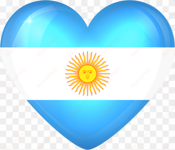 heart with argentina flag