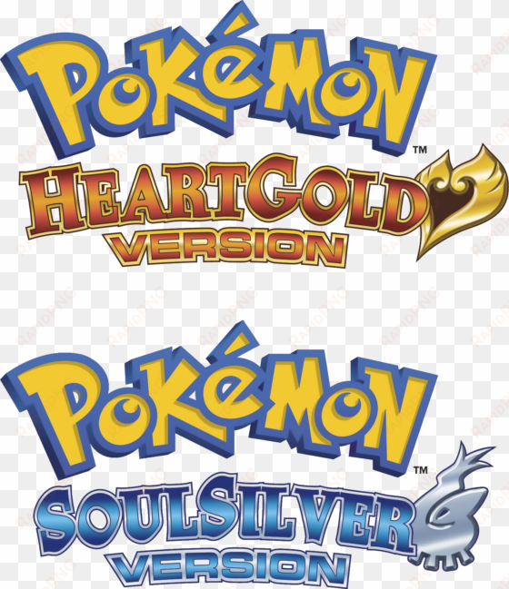 heartgold soulsilver logo - pokemon soul silver png