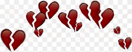 hearts broken emojis apple iphone crown brokenheart - iphone heart emoji crown