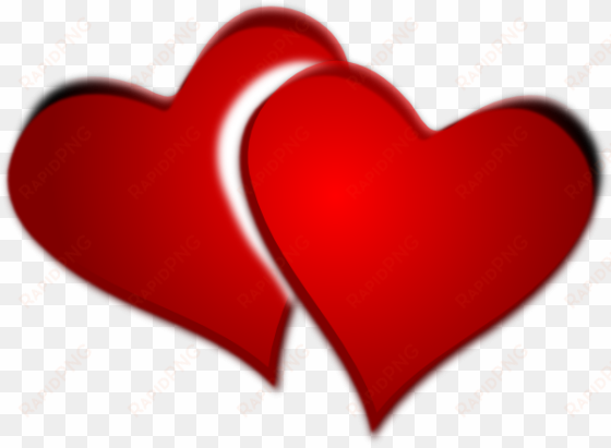 hearts clip art at clker com vector - two heart images png