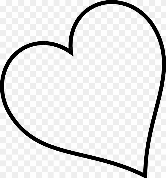 hearts clipart sized - heart outline