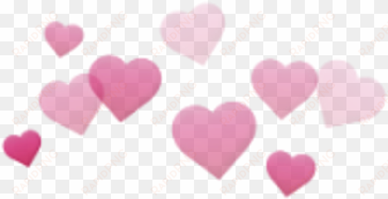 hearts cute aesthetic pink stickers transparent filter - macbook photobooth hearts png