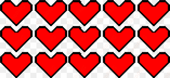 hearts - pixel art