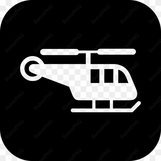 helicopter side view inside a rounded square comments - transport icons throw blanket