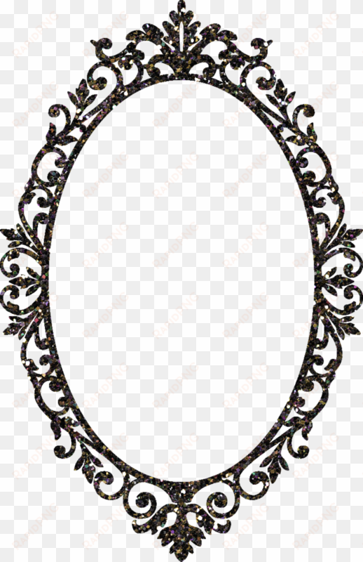 helly forever scroll-frame - vintage oval frame vector