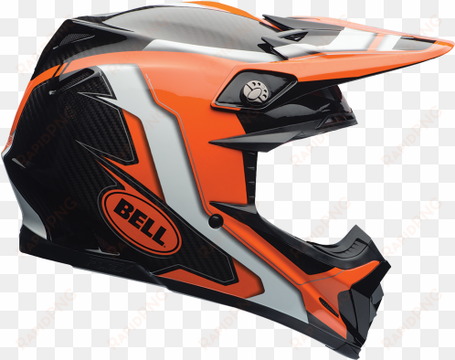 helmet png background image - bell moto 9 flex factory orange