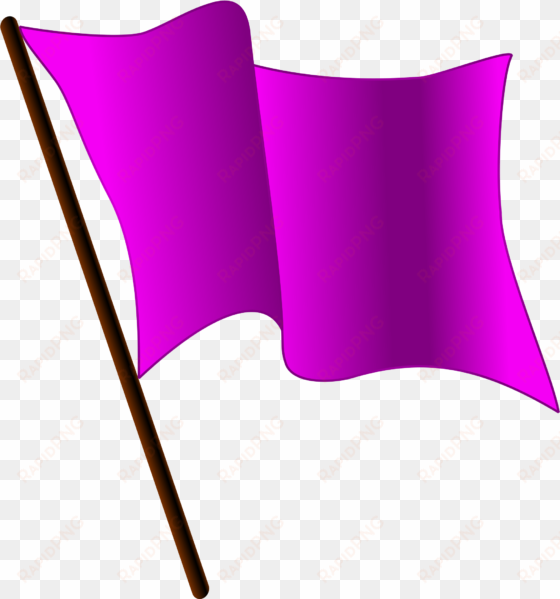 hemaphaein clipart purple - purple flag waving
