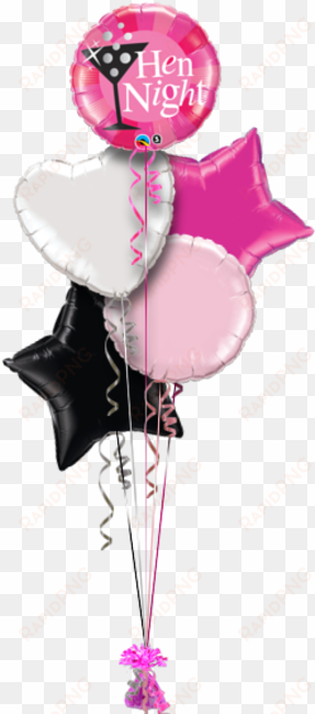 hen party balloons - 18" hen night pink foil balloon