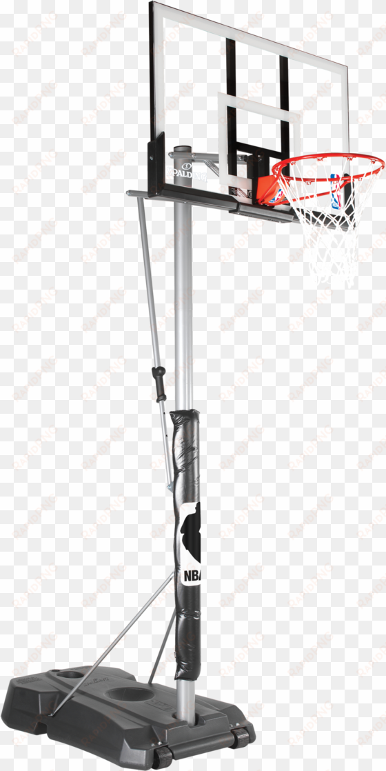 hercules® pro glide advanced portable basketball hoop - spalding pota ayaklı vertical pole portable 52" black