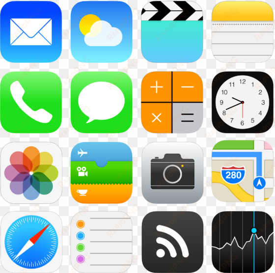 here are the ai files of ios 7 icon and also apple - ios 11 icon vector