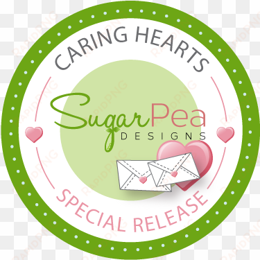 hi and welcome to sugarpea designs caring hearts special - sticker