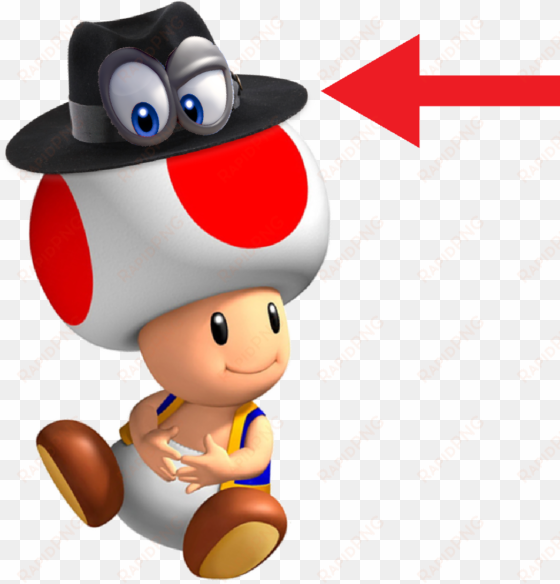 hidden bonneter on toad's hat - wiki