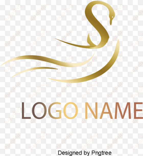 high-grade gold logo vector material, swan, female, - national colours of germany