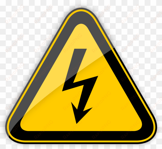 high voltage warning sign png clipart - tarjeta de cumpleaños para un electricista