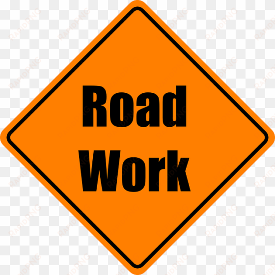 highway safety project beginning sept - road work sign