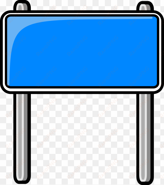 highway sign blue - clipart road sign png