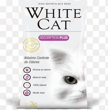 higienic granule for cats white cat - peter woo