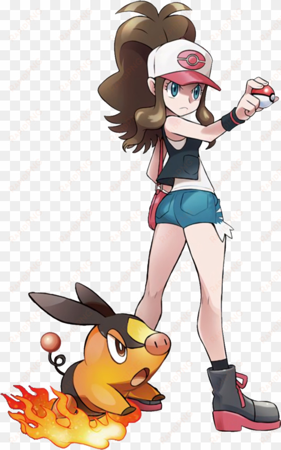 Hilda Pokemon Official Art transparent png image