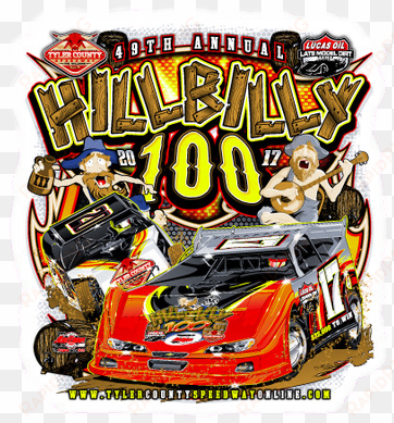 hillbilly 100 official 2017 decal - hillbilly 100