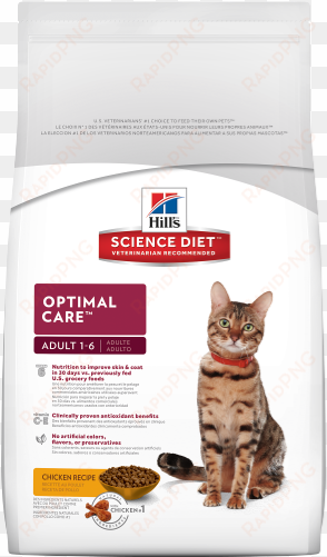 hill's® science diet® adult optimal care® original - hill's science diet optimal care dry cat food - 16