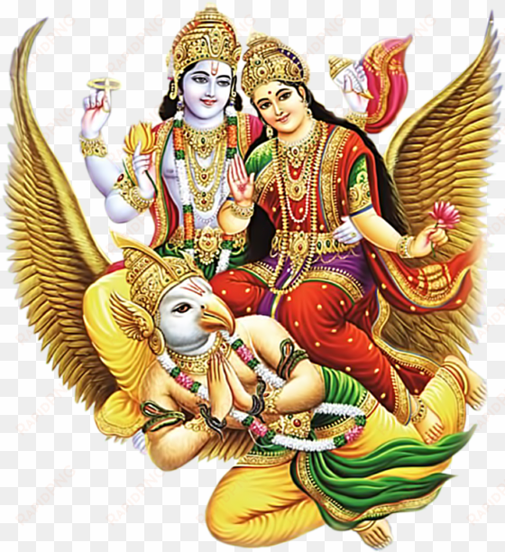 hindu god vishnu bhagwan png images free downloads - laxmi narayan on garuda