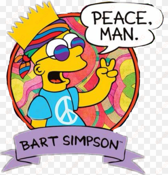 hippie tumblr simpsons - barto simpson