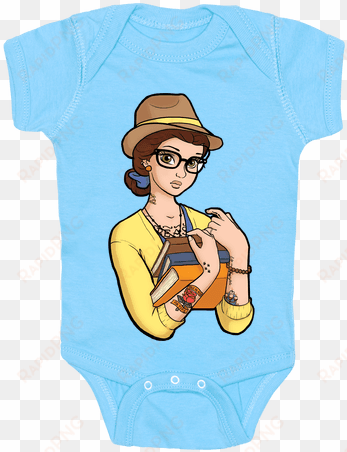 hipster belle baby onesy - bella hipster