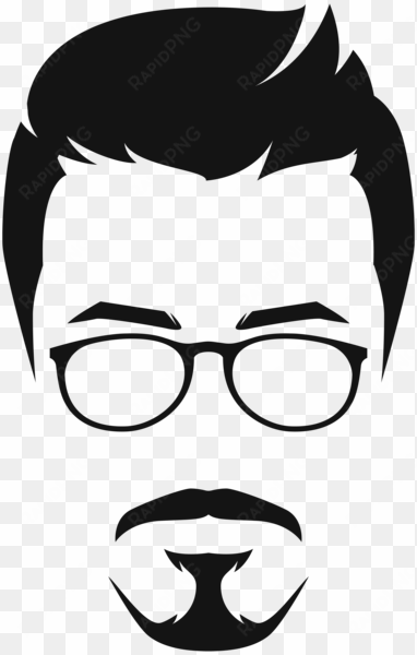 hipster glasses png - hipster face clipart