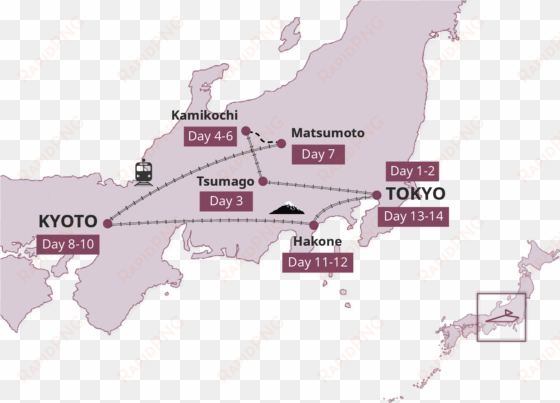 historic mountain trails - japan tour itinerary 14 days