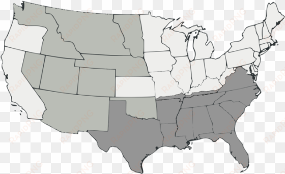 historical blank us map - states with stand your ground laws