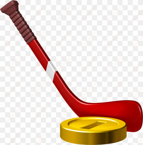 hockey stick and puck png - mario sports mix hockey