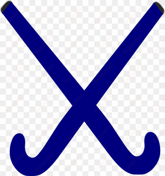 hockey sticks blue clip art - blue field hockey clipart