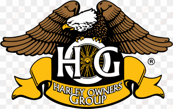 hog harley owners group eagle logo vector - logo harley owners group