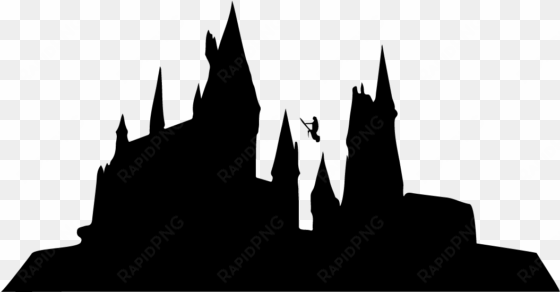 hogwarts silhouette clipart - islands of adventure
