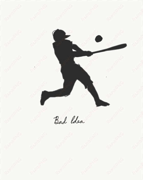 Holding The Place - Baseball Batter Hitting Ball transparent png image