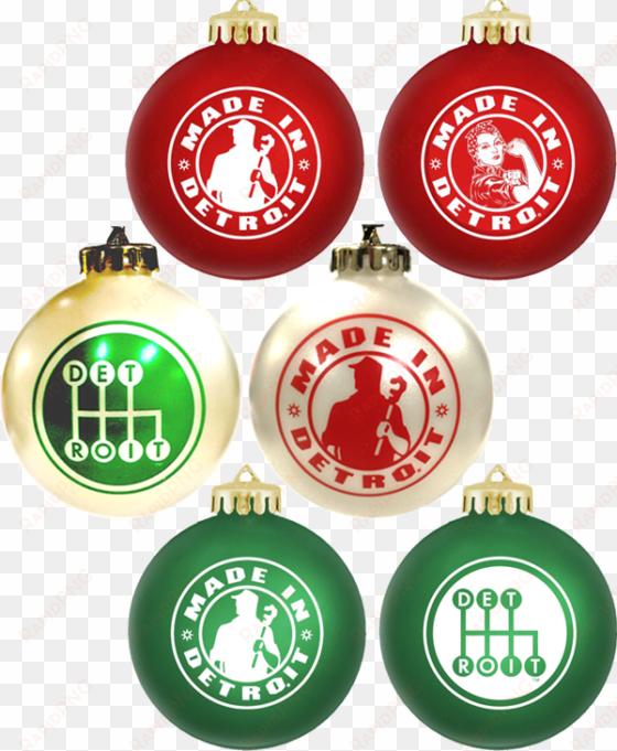 holiday bulb ornaments - made in detroit