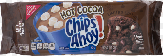 holiday hot cocoa cookies, - christie chips ahoy chewy