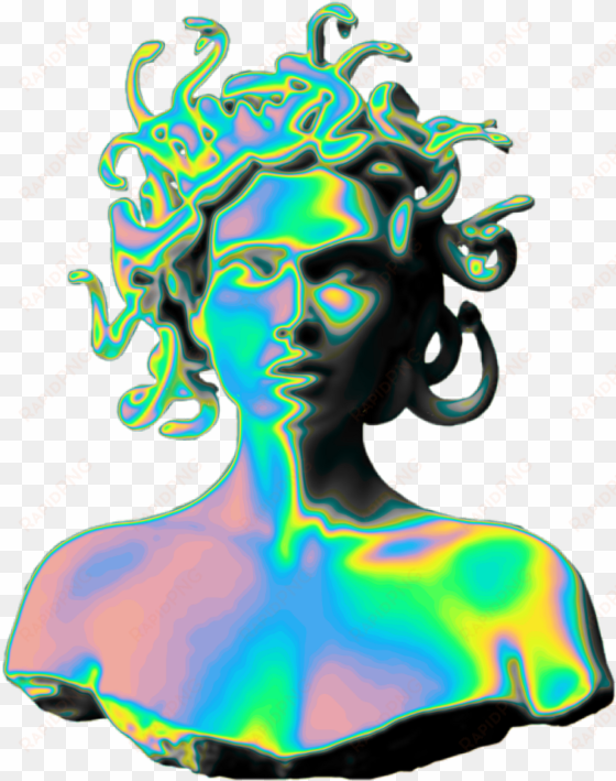 holo holographic vaporwave aesthetic medusa sculpture - gorgon city - sirens (cd)