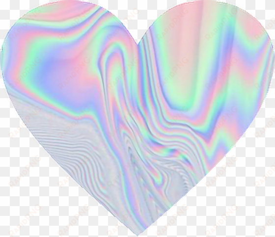 Holographic Holo Pastel Rainbow Heart Love - Rainbow Love Heart transparent png image