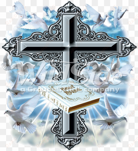 holy bible doves cross - holy bible and cross