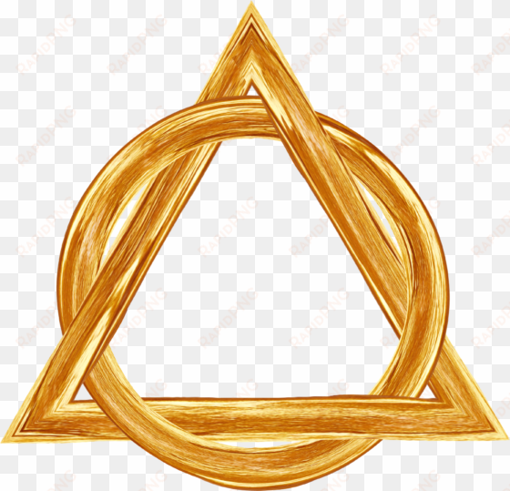 holy trinity triangle circle gold 893202 - triangulo de oro png