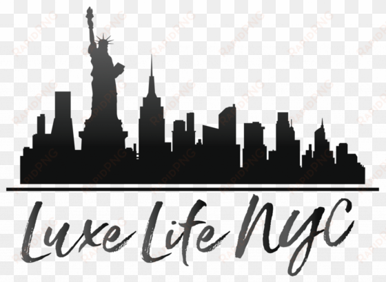 Home Accessories Nyc New Jung Lee Ny Yes It S My Favorite - Big Apple New York City Skyline City Silhouette Vinyl transparent png image