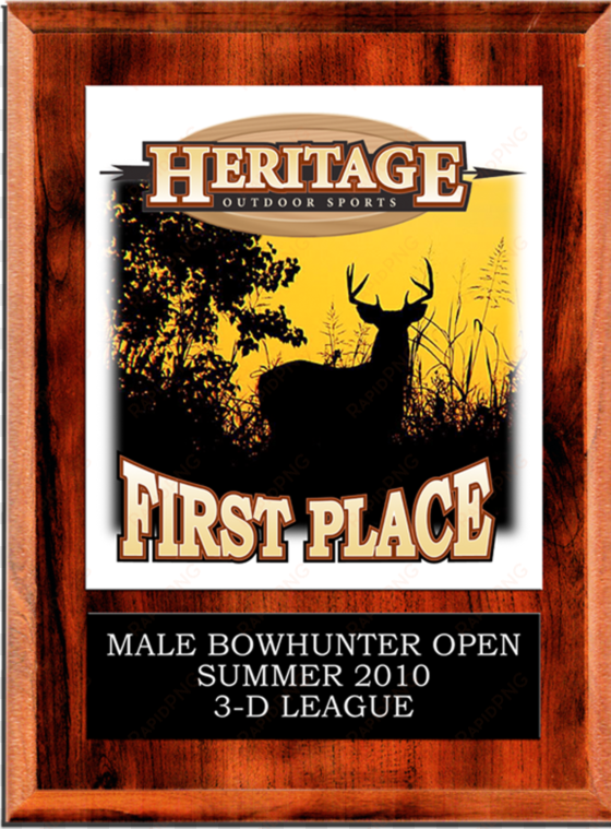home / awards / plaques - deer hunter photo license plate