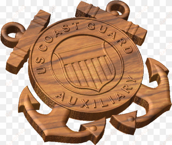 home / coast guard auxiliary emblem style a - wooden coast guard emblem oval