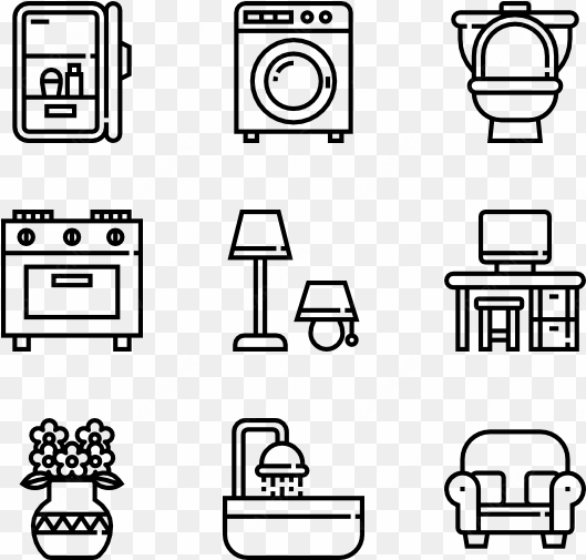 home decoration 30 icons - home decor icons