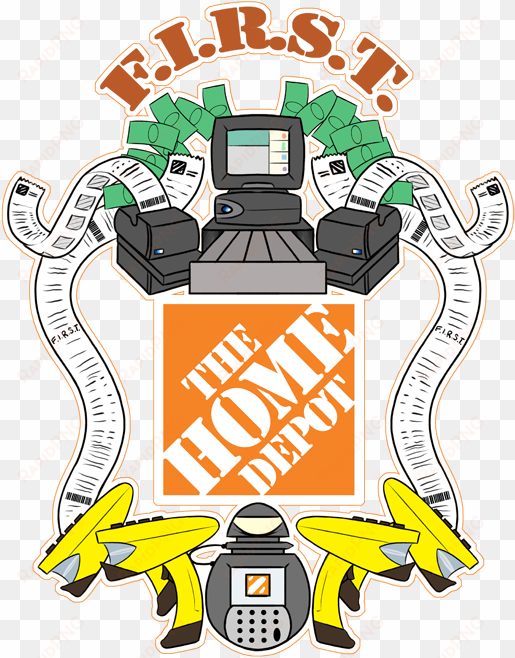 home depot logo clip art - home depot homer cashier