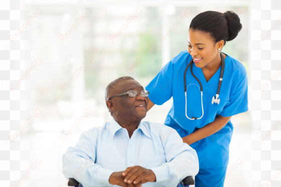 home health care akron ohio - happy nurse and patient