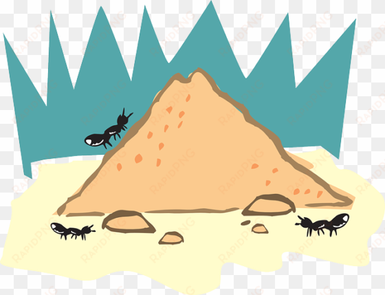 home, sand, ant, hill, insect, dirt - insects and their homes